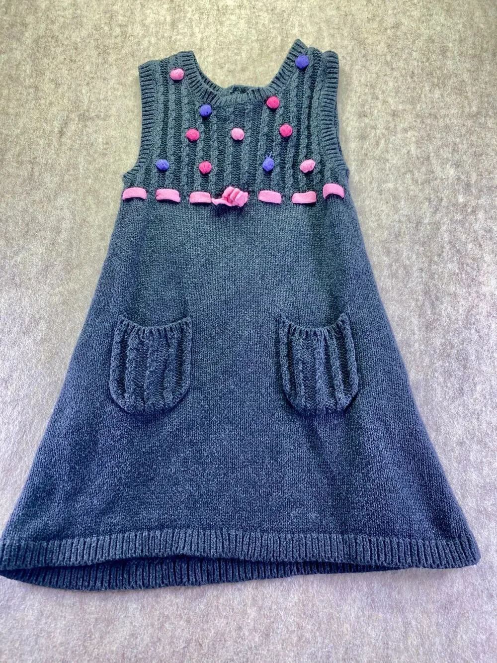 Gymboree Gray Knit Sweater Dress Size 2T